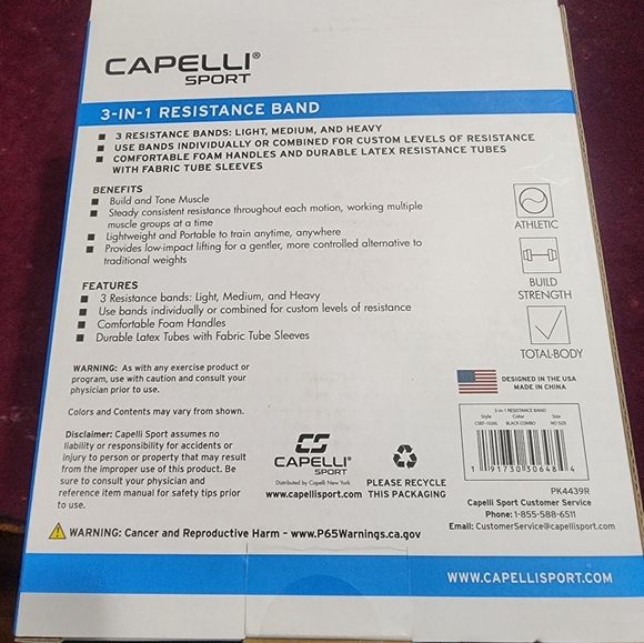 CAPELLI SPORTS - 3 In 1 - HEAVY RESISTANCE BAND - Picture 5 of 6